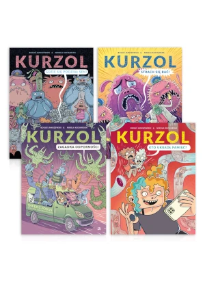 Pakiet 4 komiksów z serii 'Kurzol' - Boguś Janiszewski, Nikola Kucharska