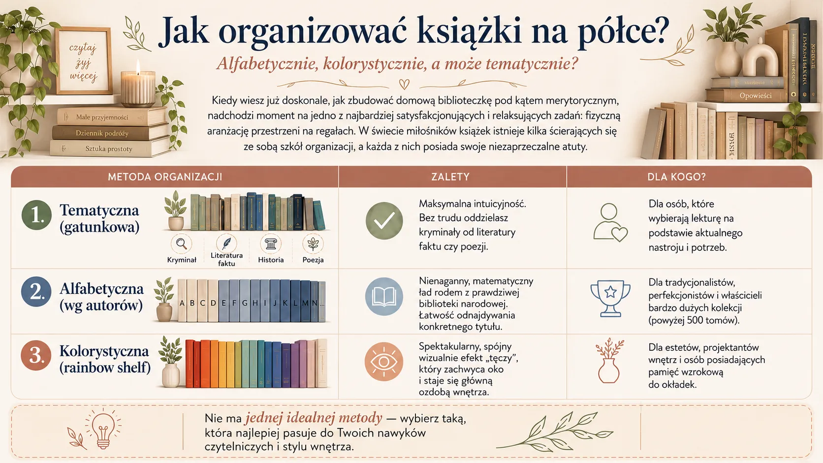 Jak organizować książki na półce?