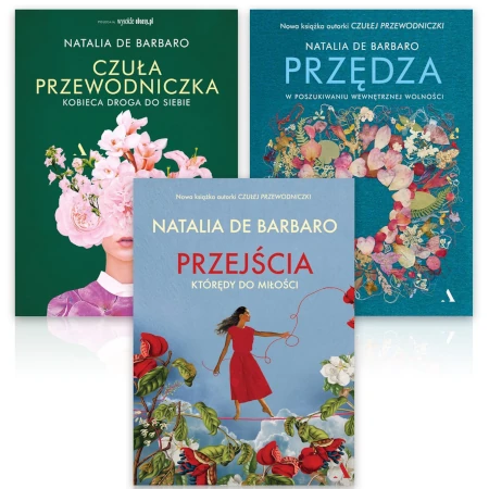 Pakiet 3 książek Natalii de Barbaro: Czuła przewodniczka, Przędza i Przejścia