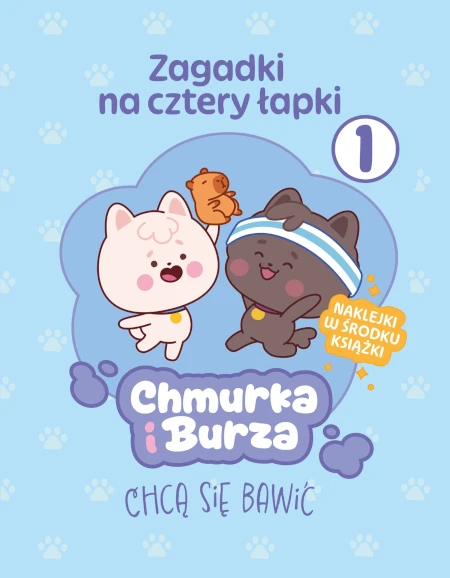 Zagadki na cztery łapki. Tom 1. Chmurka i Burza chcą się bawić - Opracowanie zbiorowe