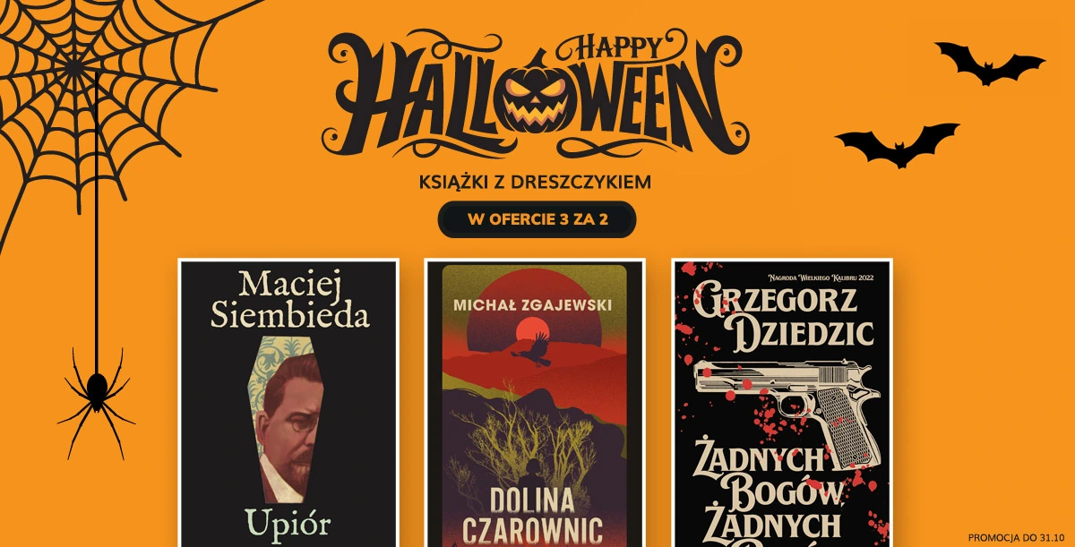 Halloween - książki z dreszczykiem w ofercie 3 za 2 do 31.10