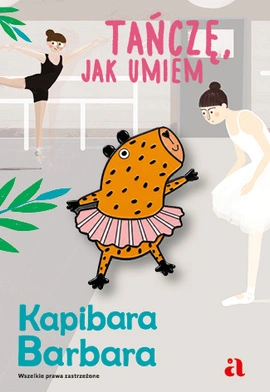 Pin emaliowany "Kapibara Barbara" - baletnica