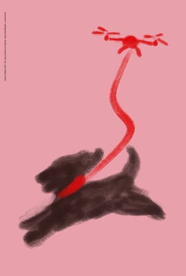 Plakat Weroniki Matyjek wyróżniony w konkursie "Pojutrze" 66,6 x 100 cm