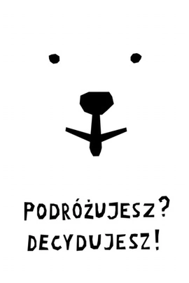 Plakat Natalii Leśniak "Wygodnie i odpowiedzialnie, czyli jak?" 120 x 180 cm