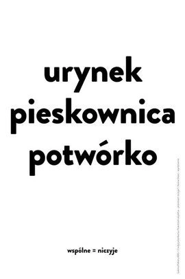 Plakat Hanny Sitarz „Przestrzeń wspólna – przestrzeń niczyja?” 120 x 180 cm