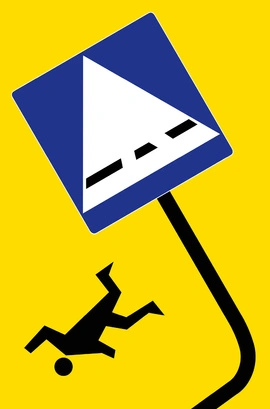 Plakat Anny Parady - zwycięzca konkursu "(Nie)bezpieczne pasy" 66,6 x 100 cm