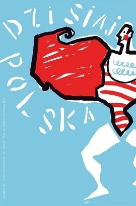 Plakat Magdaleny Wosik "Dzisiaj Polska" 120 x 180 cm