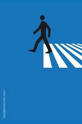 Plakat Łukasza Mesjasza "(Nie)bezpieczne pasy" 120 x 180 cm